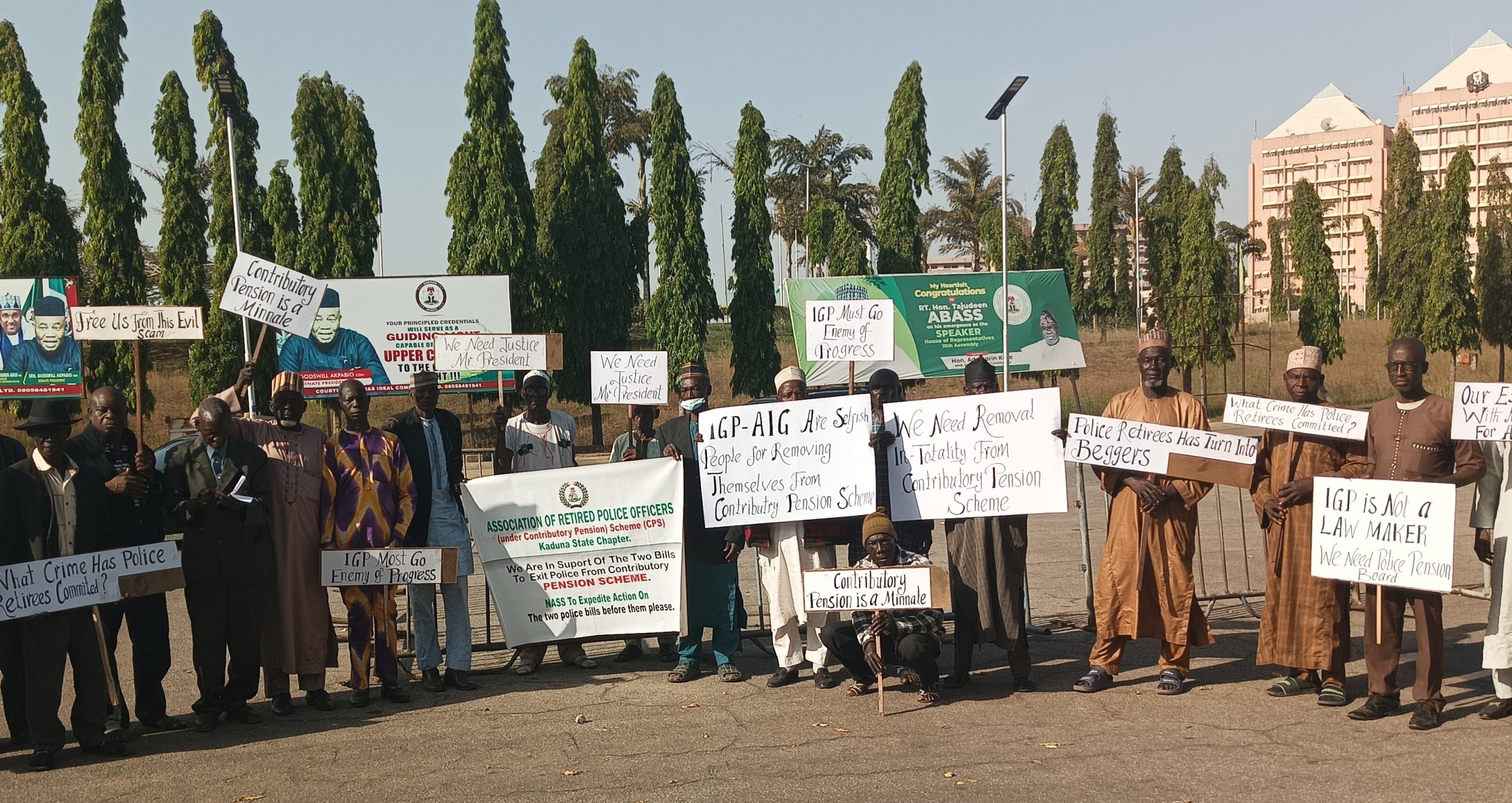 Police retirees plead with Tinubu to remove them from contributory pension