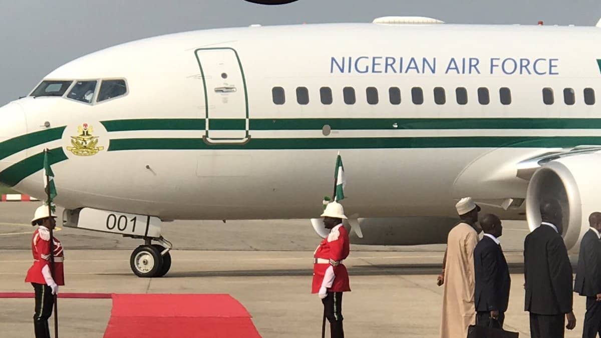 President Tinubu flies to France in a new Presidential plane