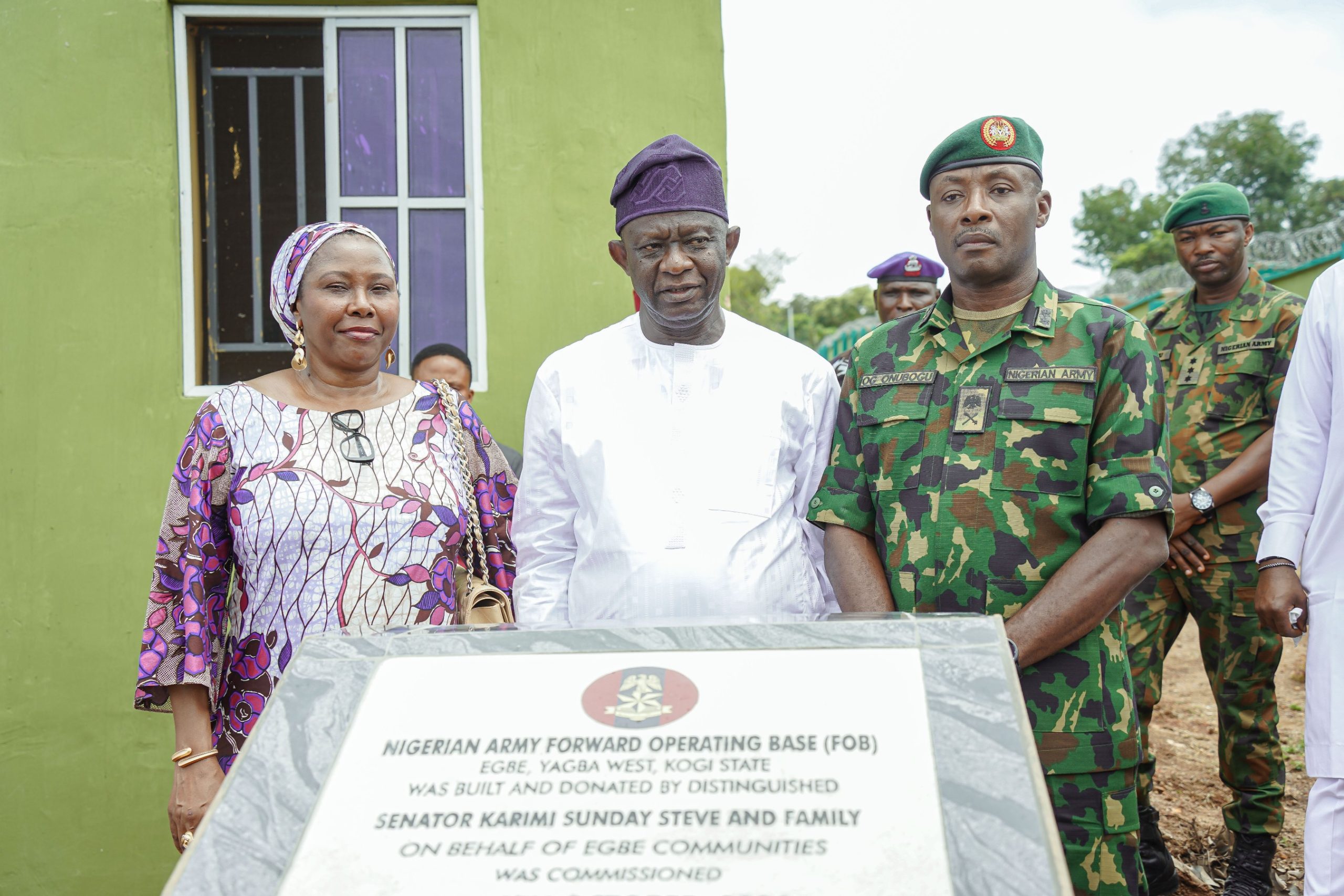 Senator Karimi hands over fully equipped Military Forward Operating Base to boost security in Kogi State